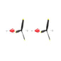 VolantexRC P40 761-13 Propellerset - Enthält 2x 3-Blatt-Propeller
