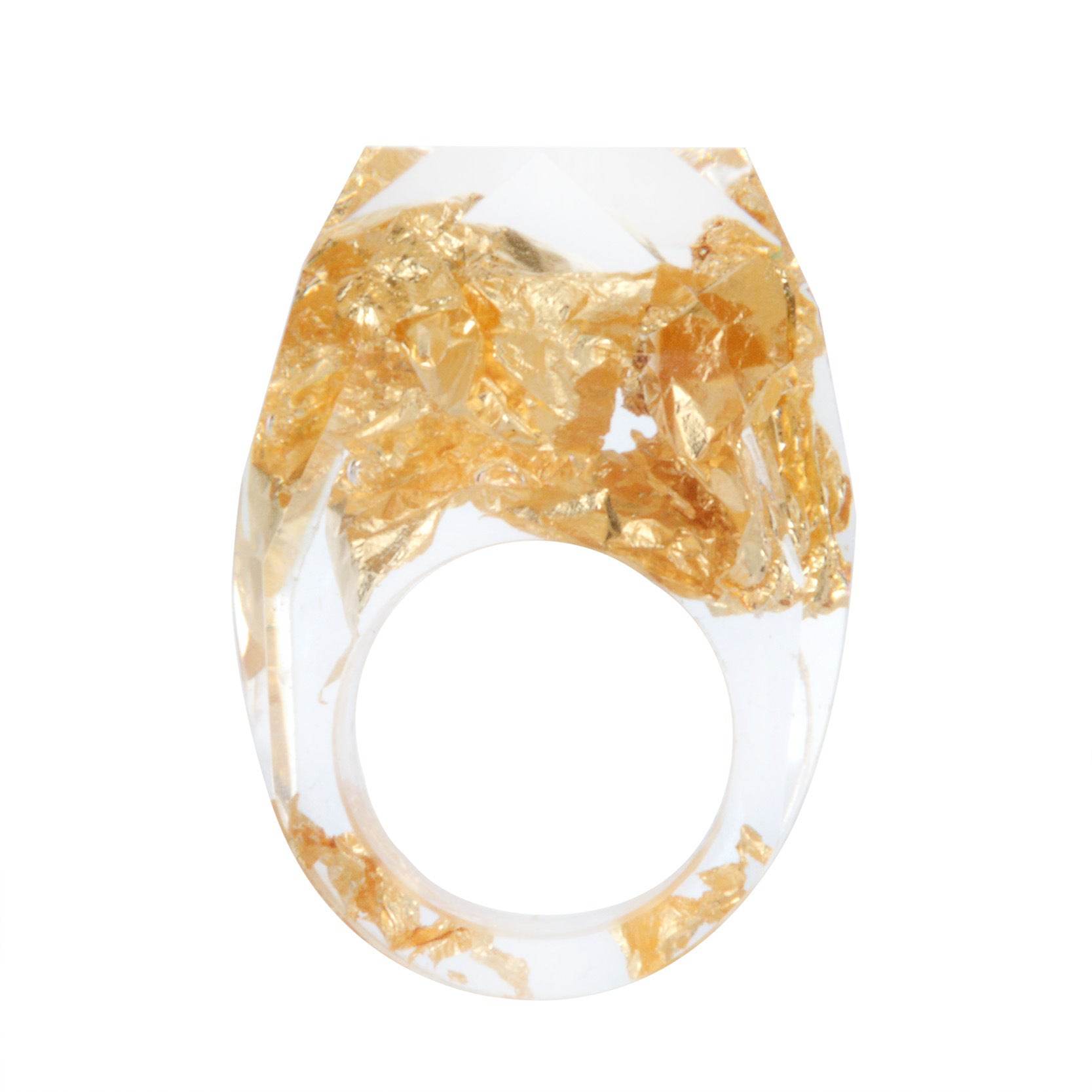 Dried Flower Resin Forest Handmade Dried Flower Epoxy Ring - www.Shopthatapp.com