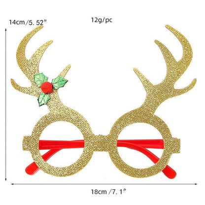 Christmas Creative Party Gathering Dress Up Glasses - www.Shopthatapp.com
