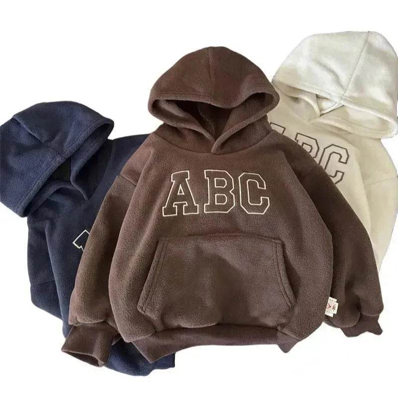 Children  Unisex Sports Brushed Hoody Trousers Suit Unisex Hoodie two piece for kids - www.Shopthatapp.com