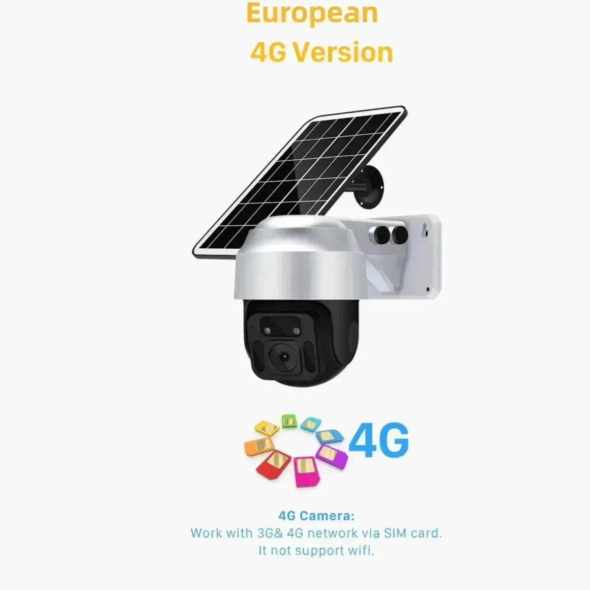 Solar Powered Wireless WiFi Surveillance Camera - www.Shopthatapp.com