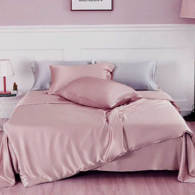 Double-sided Silk Bedding Duvet Cover - www.Shopthatapp.com