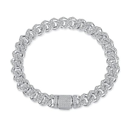 Cuban Link Chain Moissanite Bracelet - www.Shopthatapp.com