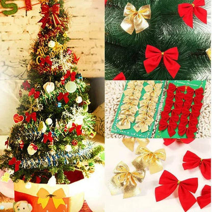 Christmas Tree Ornaments Christmas Decoration Bow - www.Shopthatapp.com