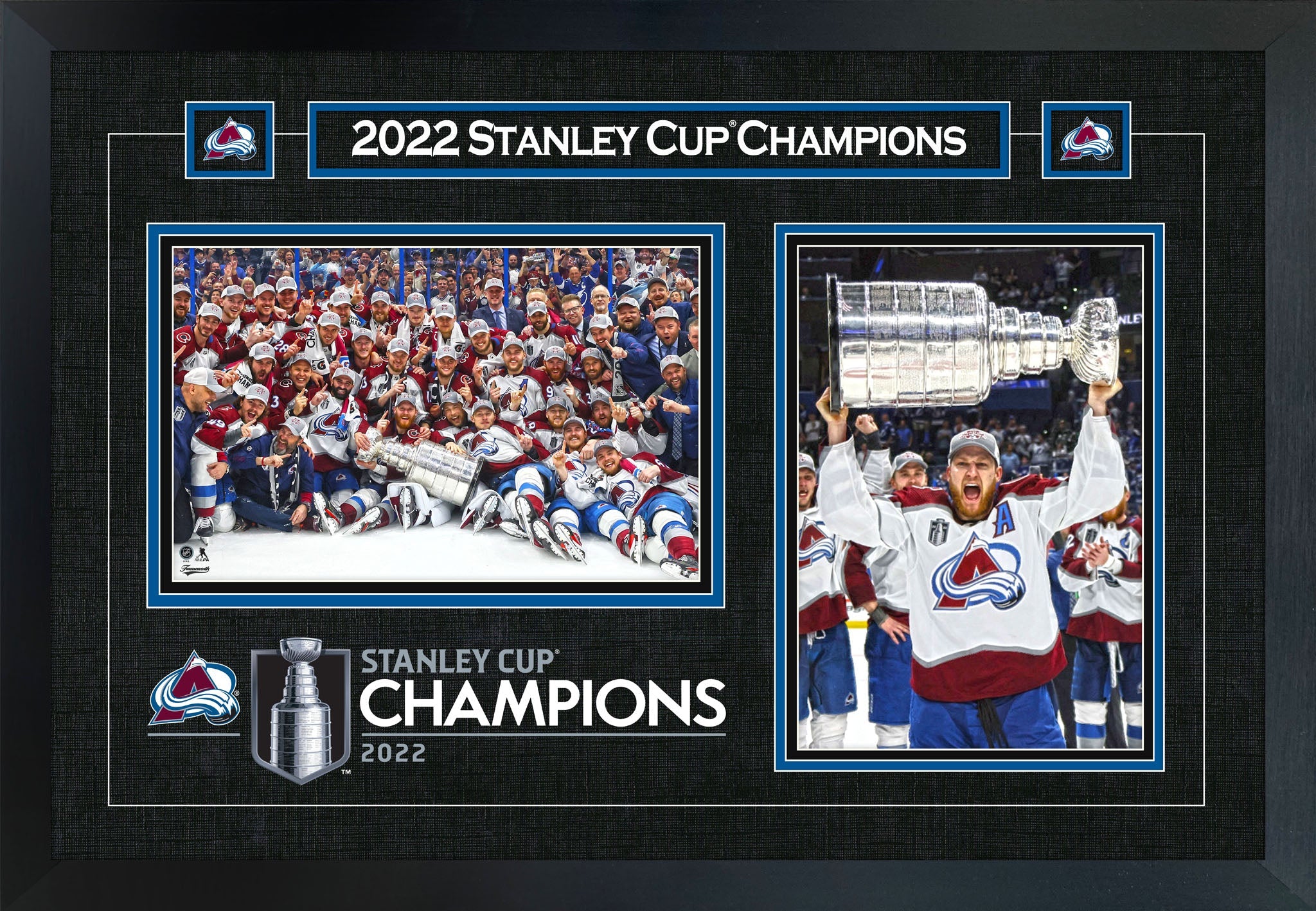 Nathan MacKinnon Framed Colorado Avalanche 18X26 2022 Stanley Cup Collage - www.Shopthatapp.com