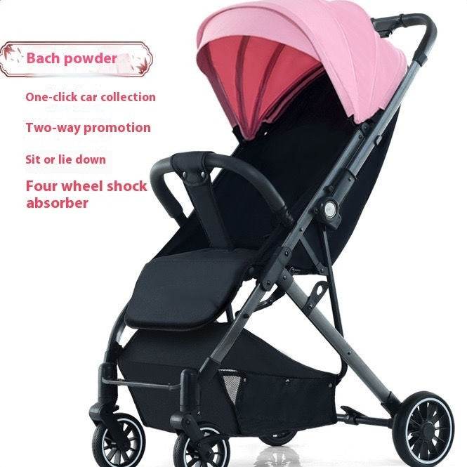 Pull Rod Type Summer Ultra-light Stroller Four Minus - www.Shopthatapp.com