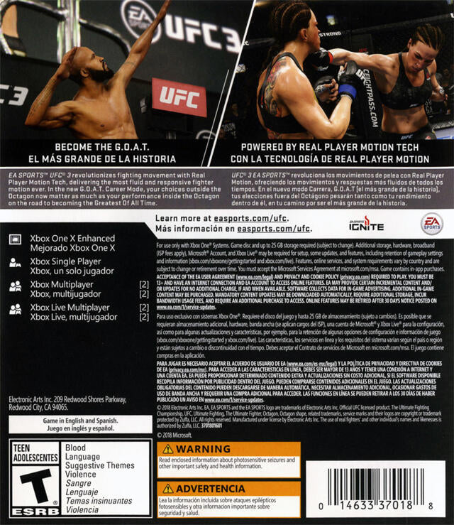 UFC 3 (usagé) - www.Shopthatapp.com