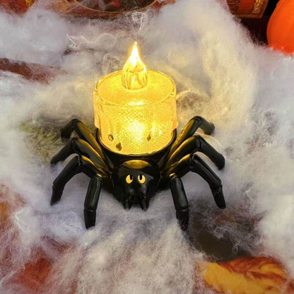Halloween Pumpkin Spider Candle Light Decoration Props - www.Shopthatapp.com