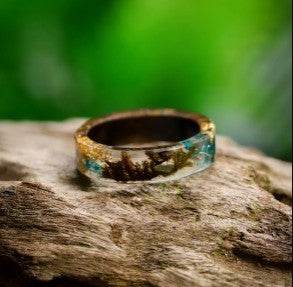 Time Resin Faceted Handmade Personality Ring - www.Shopthatapp.com