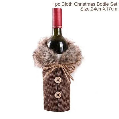 Christmas Decorations Christmas Wine Bottle Socks - www.Shopthatapp.com