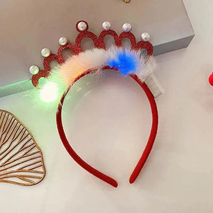 Christmas With Light Headband Snowflake Women's - www.Shopthatapp.com