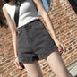 High Waisted Smoked Gray Denim Shorts For Women - www.Shopthatapp.com