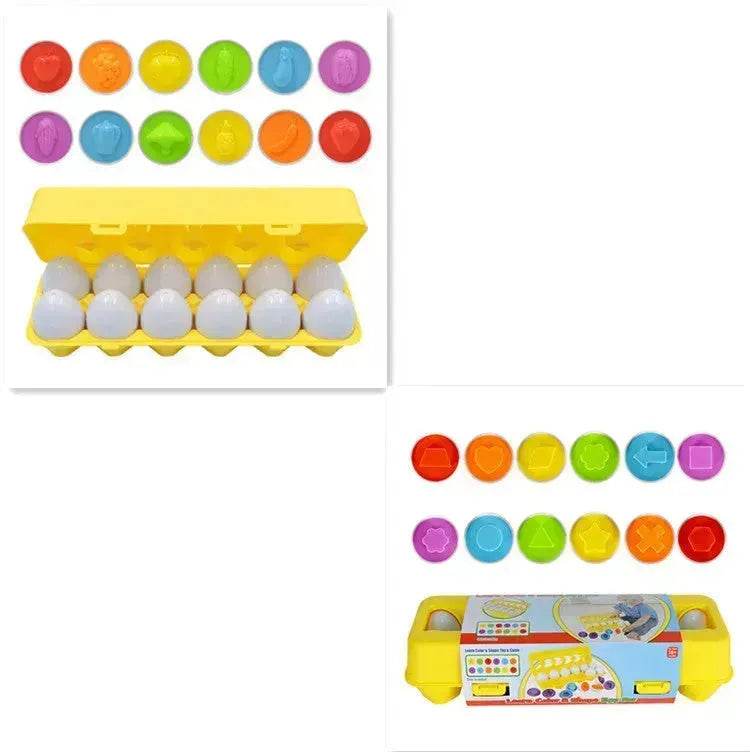Baby Learning Educational Toy Smart Egg Toy Games Shape Matching Sorters Toys Montessori Eggs Toys For Kids Children - www.Shopthatapp.com