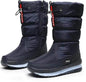 Winter boots New Plus Velvet Thick Cotton Shoes Thermal Middle Tube Waterproof Non-slip Boots - www.Shopthatapp.com