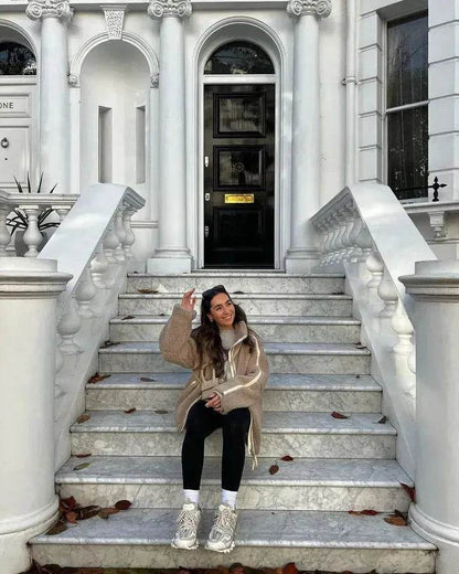 New Fashion Loose Anti-cashmere Hooded Zipper Huge Fleece Winter Jacket - www.Shopthatapp.com