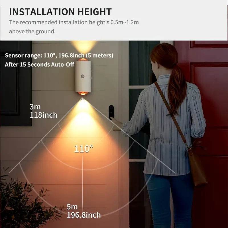 Ambient RGB Gradient Motion sensor LED Night Light - www.Shopthatapp.com