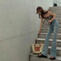 Retro Bootcut Jeans Women's Thin Section High Waist Slim Fit - www.Shopthatapp.com