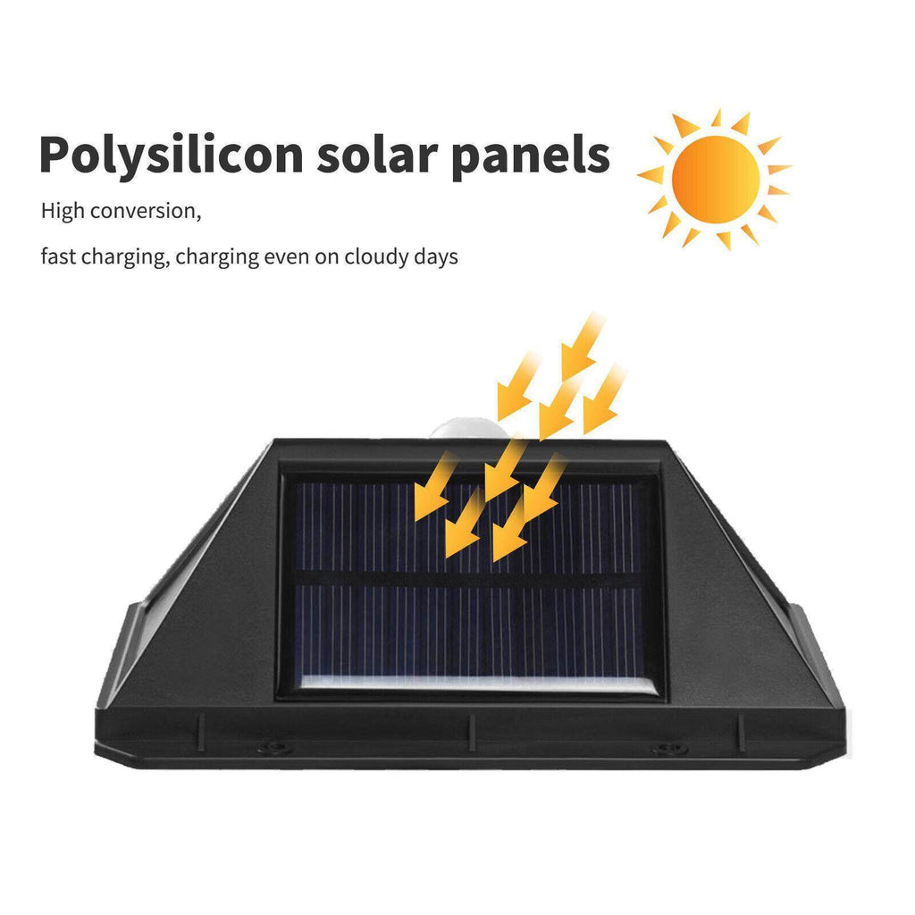 4X Solar Power PIR Motion Sensor Wall Lights LED Outdoor Garden Security Lamp - www.Shopthatapp.com