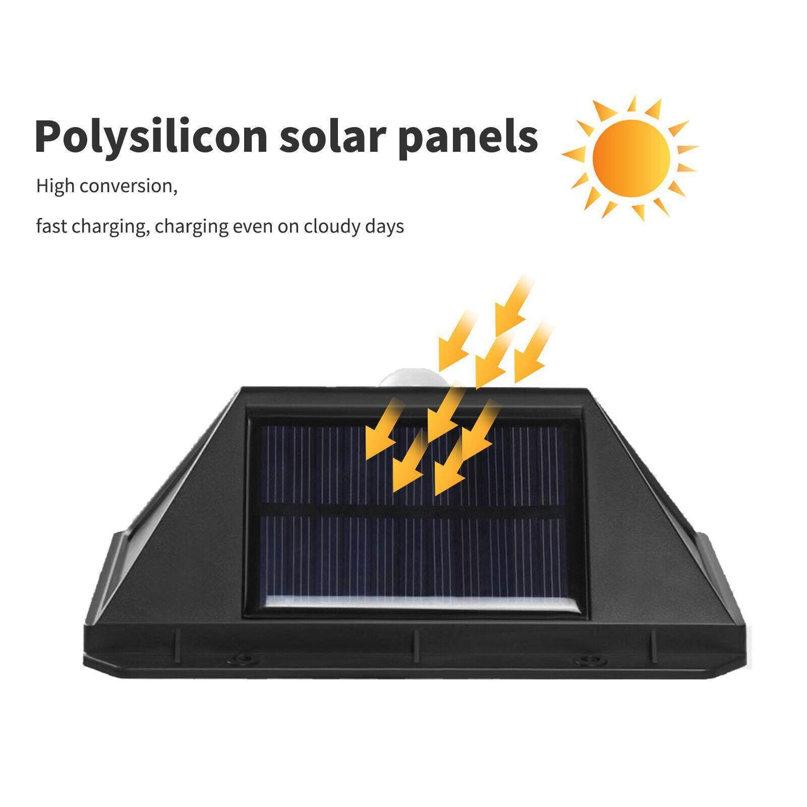 4X Solar Power PIR Motion Sensor Wall Lights LED Outdoor Garden Security Lamp - www.Shopthatapp.com