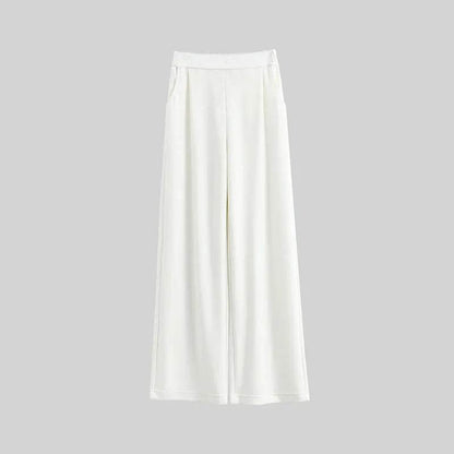 Casual Style High Waist Wide Leg Straight New Casual Pants trouser For Women - www.Shopthatapp.com