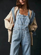 Casual  Loose Denim Overalls Street Jeans Jumper Pant Denim Jumper for Women - www.Shopthatapp.com