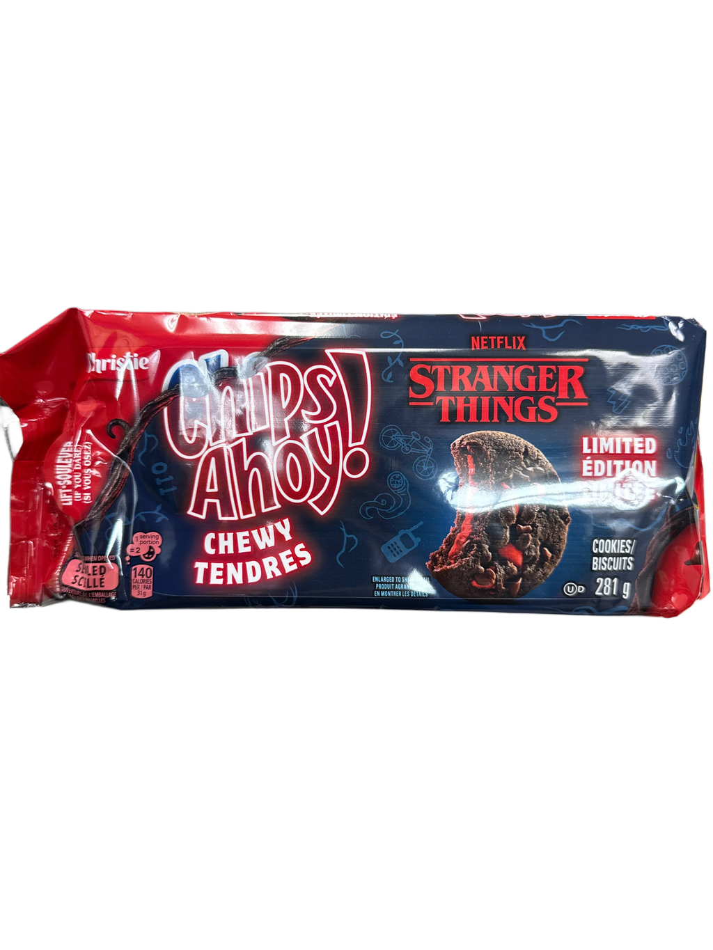Chips Ahoy Chewy Limited Edition Stranger Things Halloween Cookies 281G - Canadian Edition - www.Shopthatapp.com