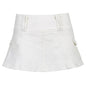 Solid White Black Denim Fashion Mini Skirt - www.Shopthatapp.com