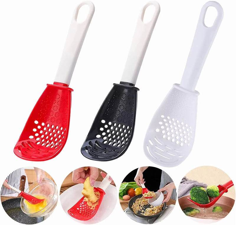 Multifunctional Slotted Spoon Grinding Cooking Spoon Mashed Auxiliary Food Ginger Garlic Spoon Press Potatoe Stir-frying Spatula Kitchen Gadget - www.Shopthatapp.com