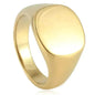 European And American Style Minimalist Titanium Steel Smooth Seal Ring for Men and Women - www.Shopthatapp.com