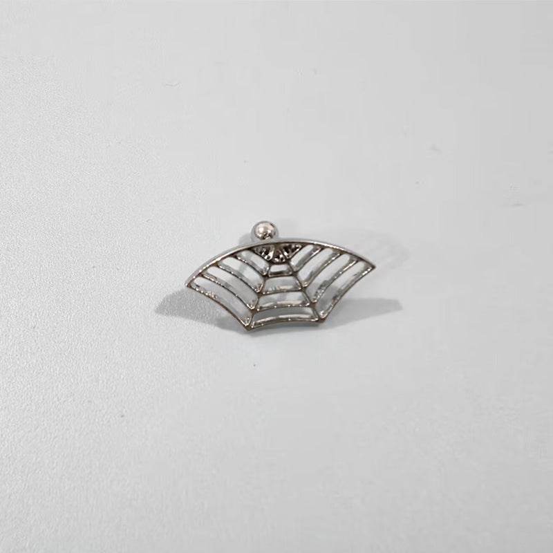 Spider Web Stud Earrings Personality Halloween Horror - www.Shopthatapp.com