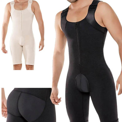 Thick Sleeveless Compressing Slimming Bodysuit shapewear for Men - www.Shopthatapp.com