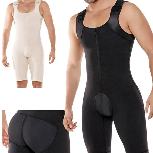 Thick Sleeveless Compressing Slimming Bodysuit shapewear for Men - www.Shopthatapp.com