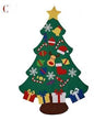 DIY Felt Christmas Tree New Year Toddler Kids Handmade Gift Toys Door Wall Hanging Ornaments Holiday Party Home Decor Set - www.Shopthatapp.com