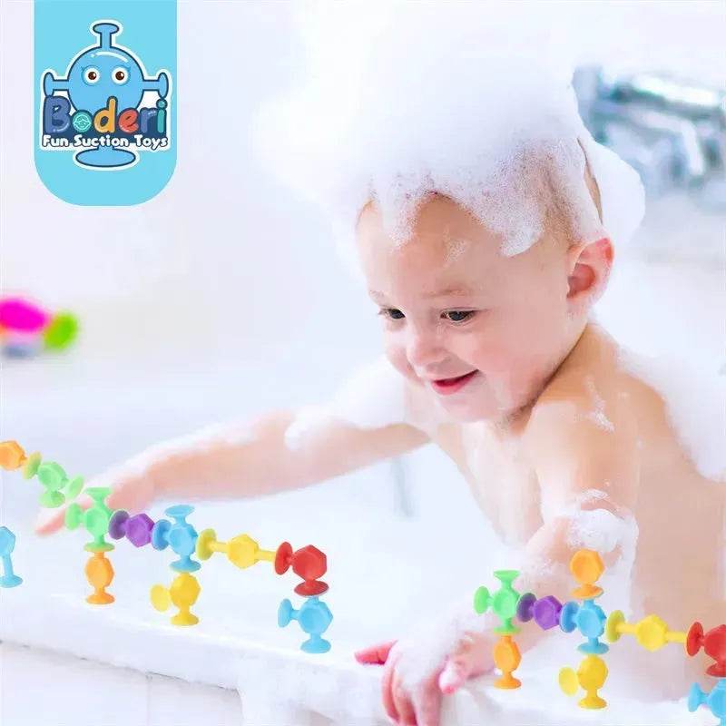 114pcs Silicone Suction cup building toys for Kids - www.Shopthatapp.com