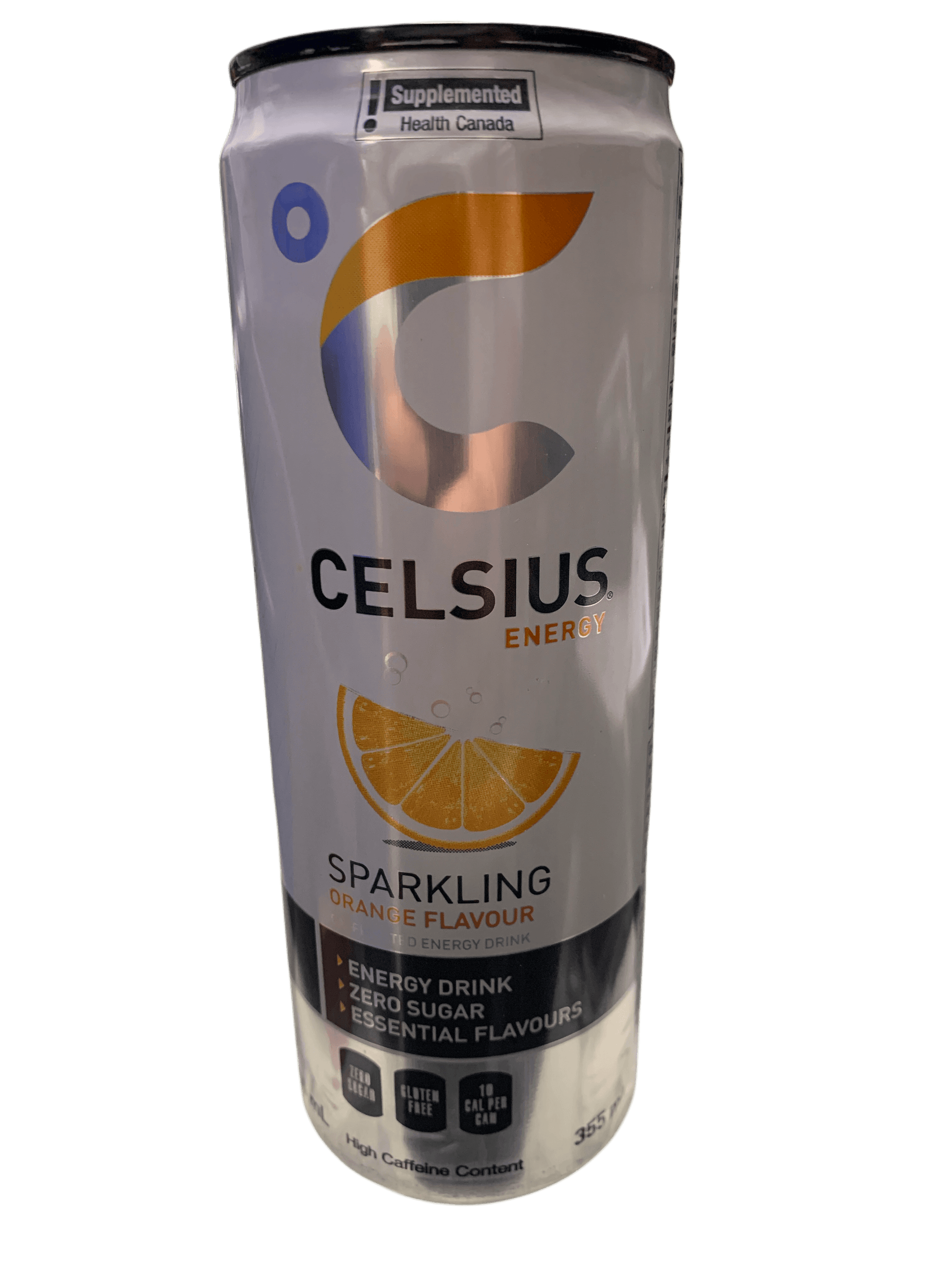 Celsius Sparkling Orange Zero Sugar Energy Drink 355ML - Canadian Edition - www.Shopthatapp.com