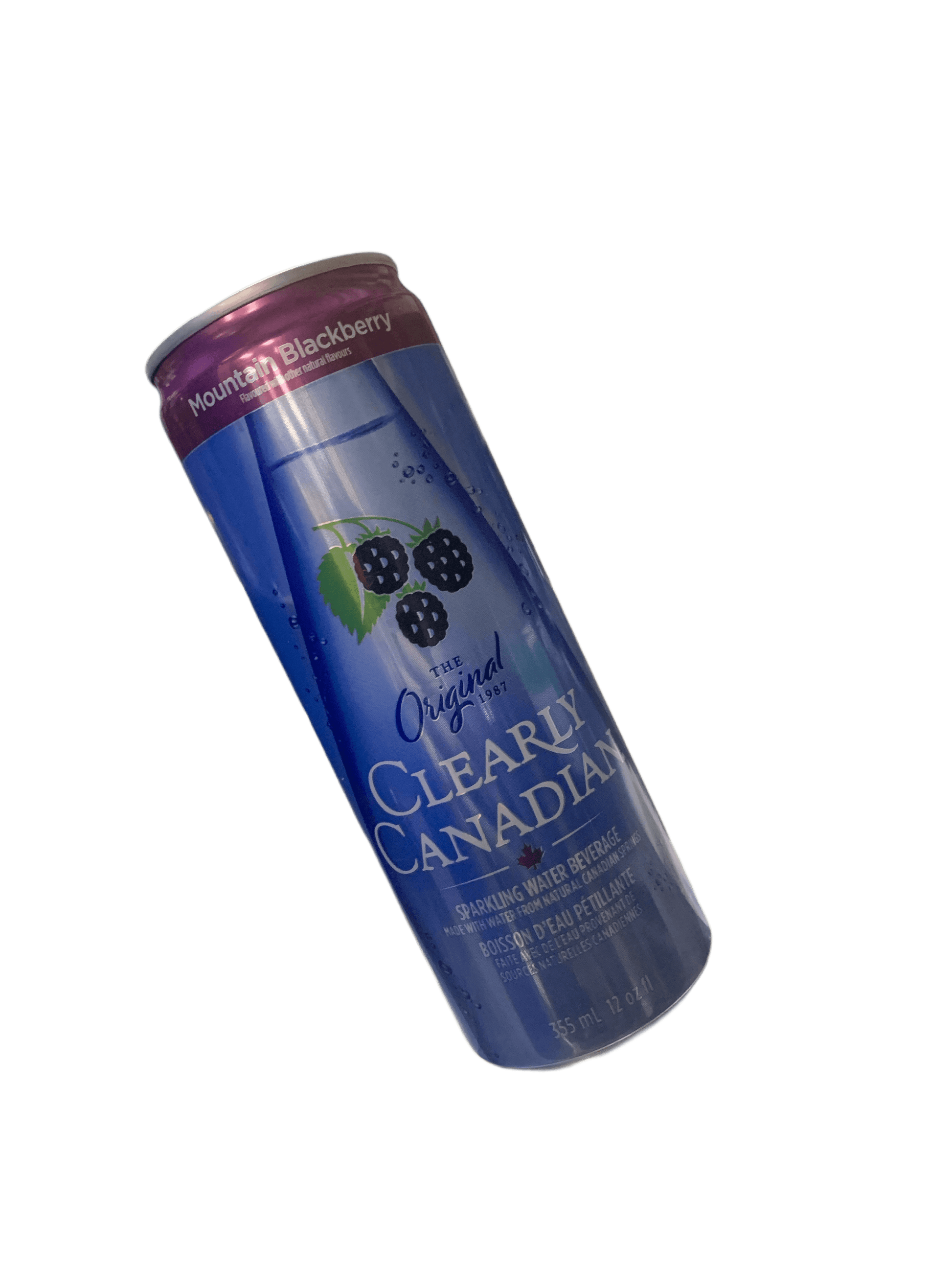 Clearly Canadian Sparkling Mountain Blackberry Cans 355ML - Canadian Edition - www.Shopthatapp.com