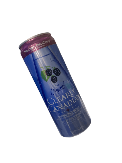 Clearly Canadian Sparkling Mountain Blackberry Cans 355ML - Canadian Edition - www.Shopthatapp.com