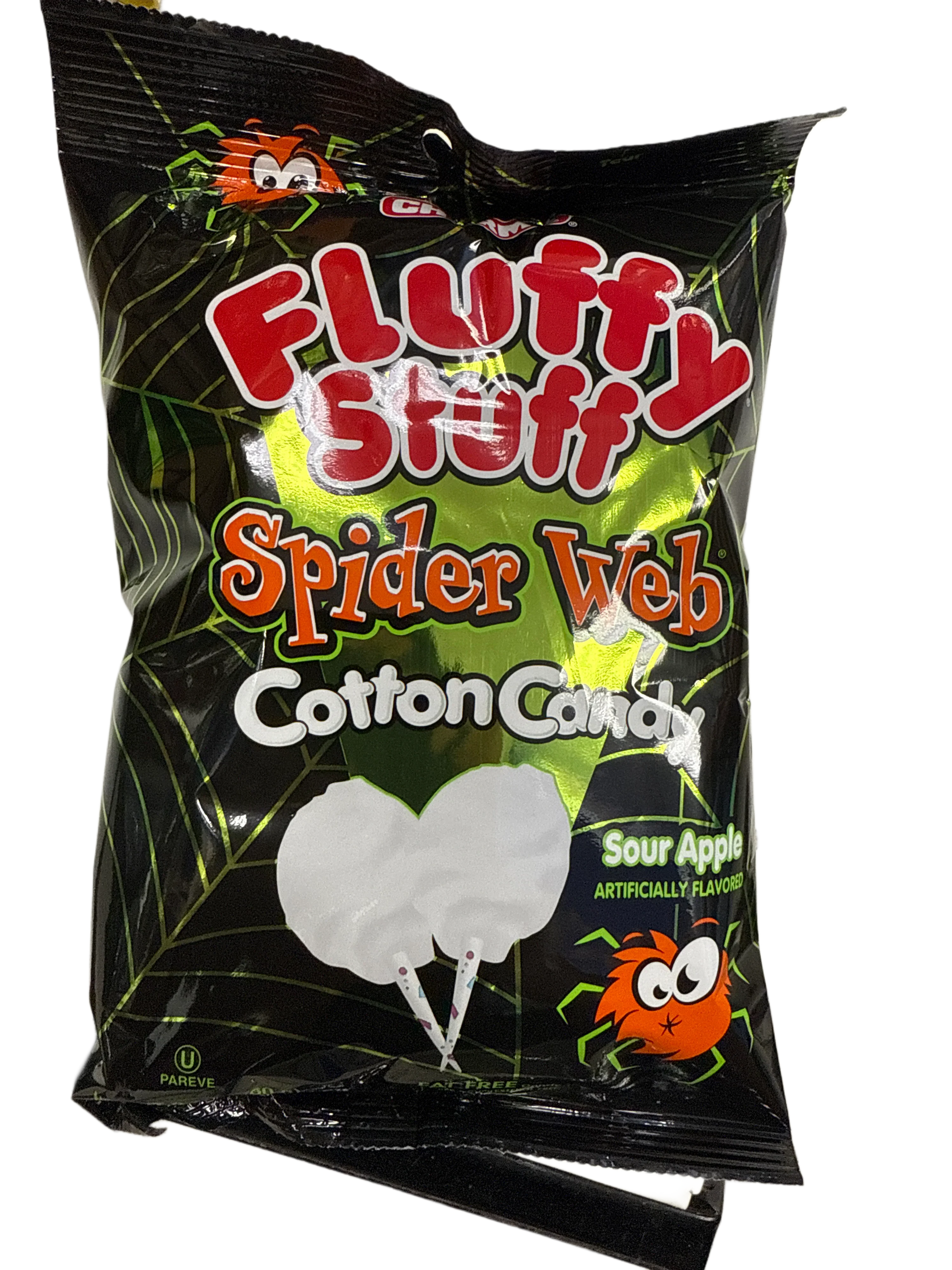 Charms Halloween Spiders Web Cotton Candy Sour Apple Flavour 60G - U.S Edition - www.Shopthatapp.com