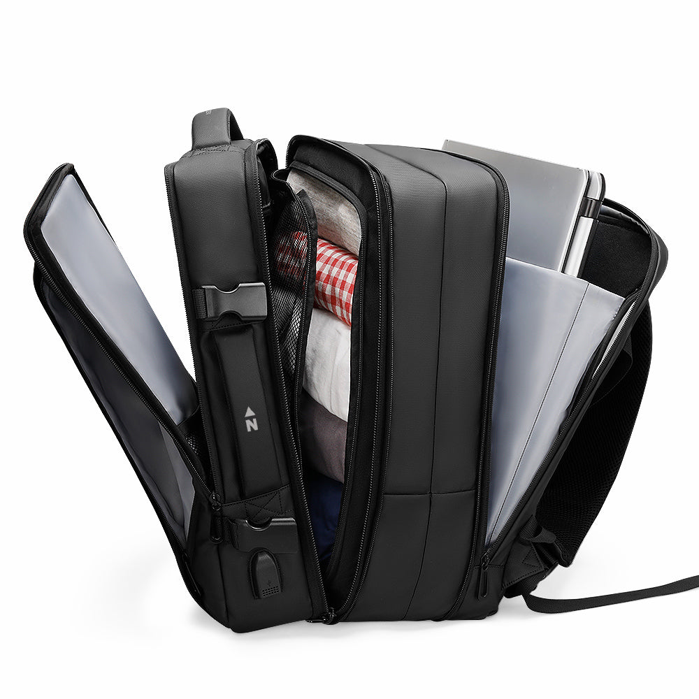 "Voyager" Expandable Backpack 26L / 38L with Built-in Rain Coat - www.Shopthatapp.com