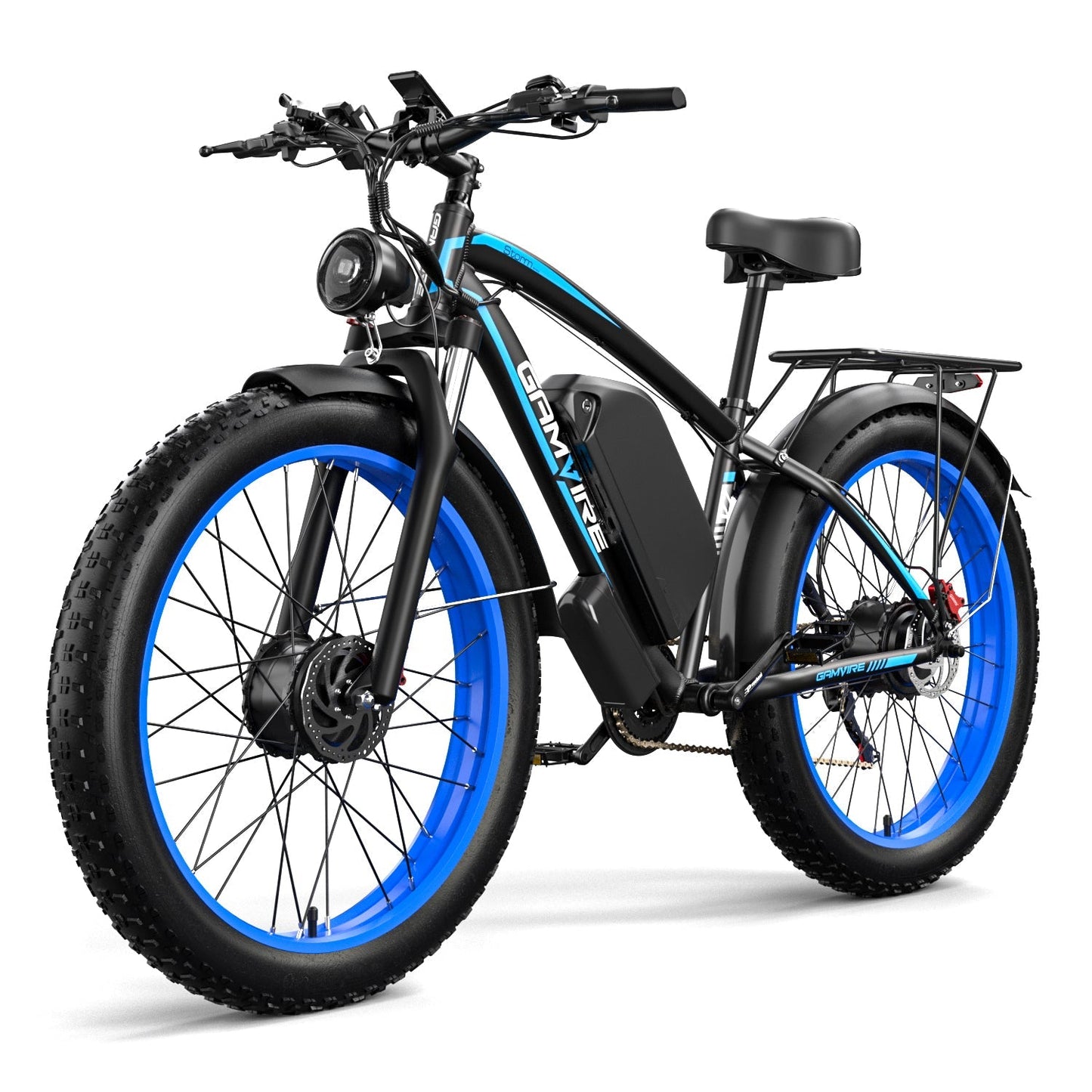E·BYCCO&GAMVIRE 24" V7PRO Dual Motors 4000W Peak 5000W 52V 32AH Long Distance Electric Bike - www.Shopthatapp.com