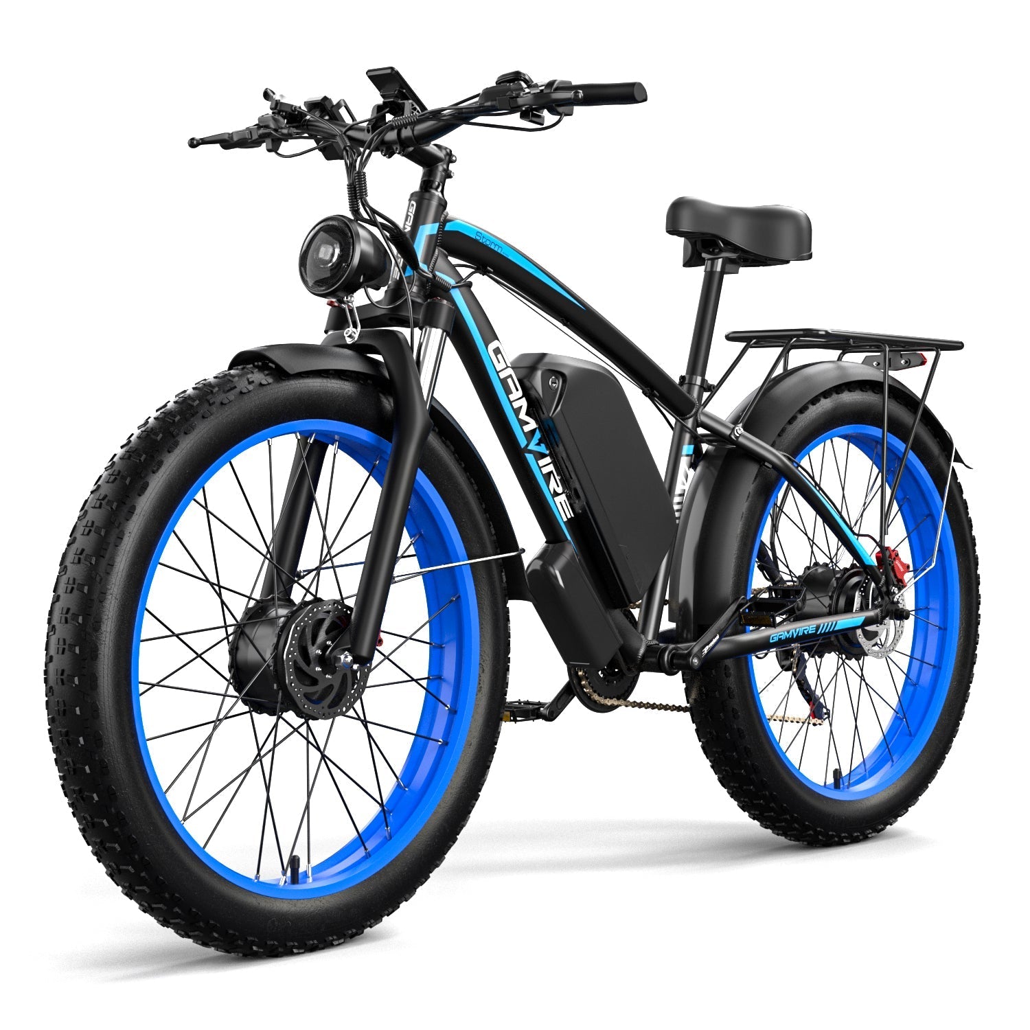E·BYCCO&GAMVIRE 24" V7PRO Dual Motors 4000W Peak 5000W 52V 32AH Long Distance Electric Bike - www.Shopthatapp.com