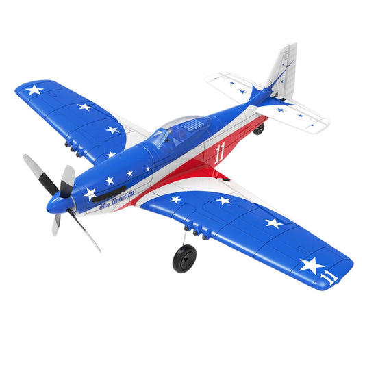 VolantexRC Miss America P-51D Mustang 4CH RC Warbird-Flugzeug mit XPilot und Gyro