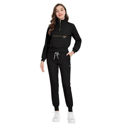 Leisure Jogging Surgical Gown Split Hospital Surgical Gown Stretch Nurse Suit - www.Shopthatapp.com