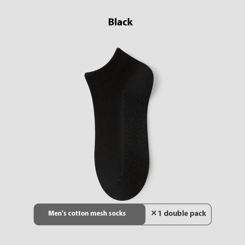 Cotton Anti-Pilling Ankle socks absorbing Invisible Tight Mesh Boat Socks - www.Shopthatapp.com