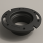 LESSO ABS Closet Flange – 4 in. x 3 in. Hub Fit DWV Toilet Flange - www.Shopthatapp.com