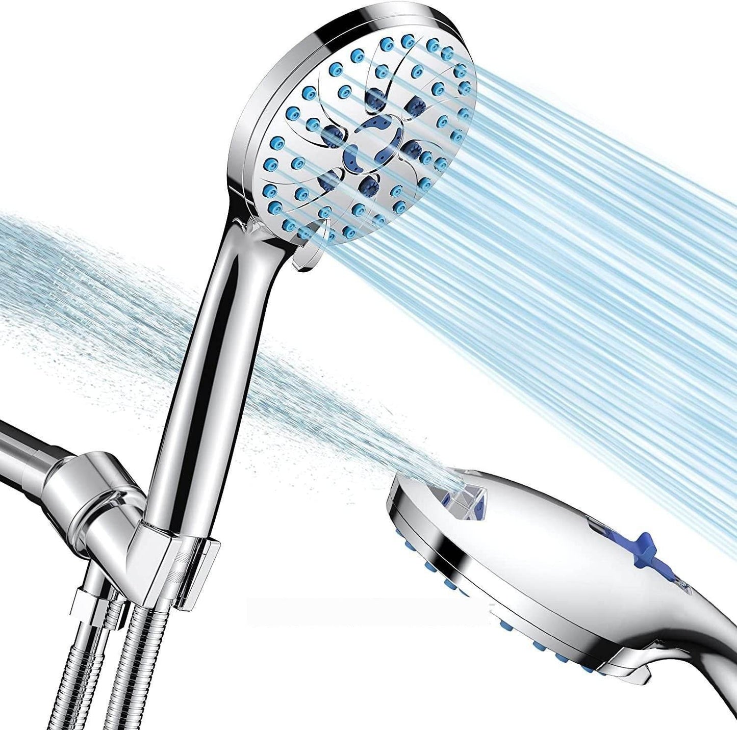 Handheld With 2 Gear Spray Gun 5 Gear Supercharged Shower - www.Shopthatapp.com