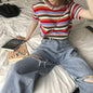 Oversized High Waist Ripped Jeans pant for Women - www.Shopthatapp.com