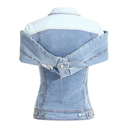 Sweet Cool Bandage Dress Shirt Slimming Denim jeans Shirt women - www.Shopthatapp.com