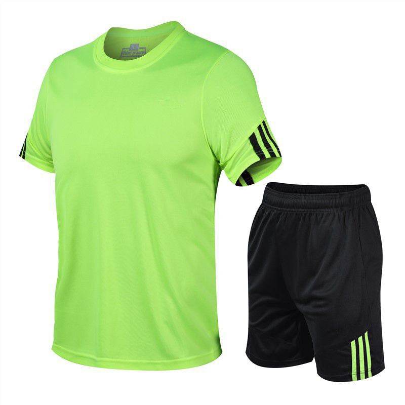 2pcs Men's Sportwear Soccer Football Active wear Fitness wear for men - www.Shopthatapp.com