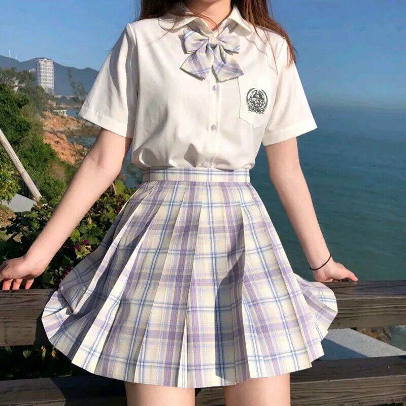 Student Jk Plaid Skirt Preppy Style Mini Pleated  Kilt Skirt - www.Shopthatapp.com
